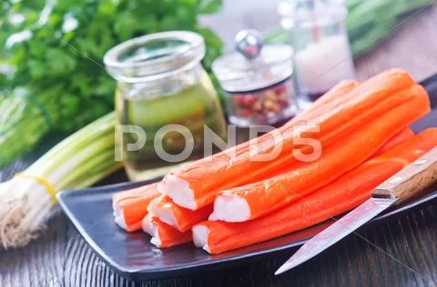 Crab sticks Stock Photos