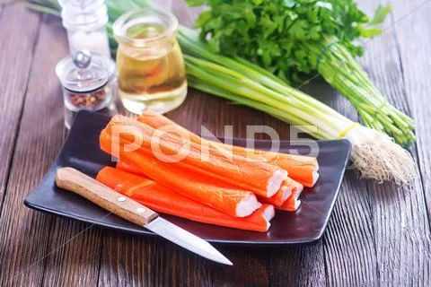 Crab sticks Stock Photos