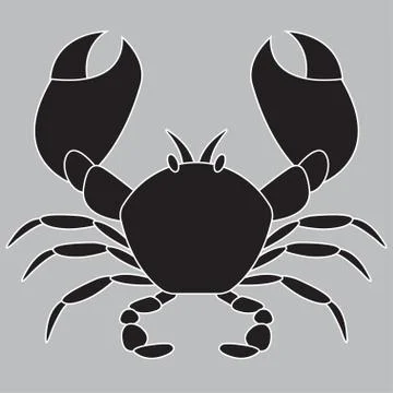 Crab. Vector illustration. Stock Illustration