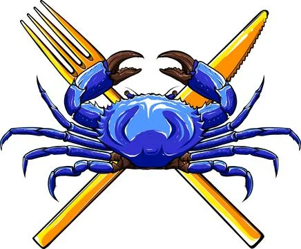 A Crab vector illustration on white background Stock Illustration