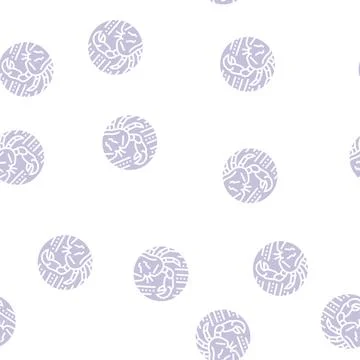 Crab zodiac glyph seamless pattern Stock Illustration