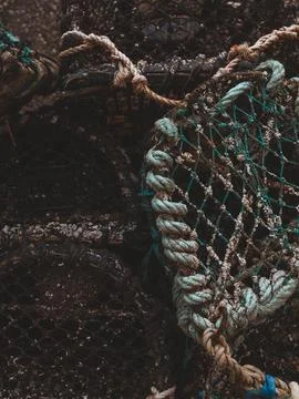 Crabbing nets Foto stock