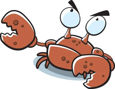Crabby Crab Stock Illustration