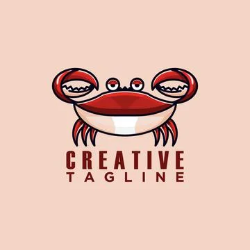 Crabs logo Stock Illustration