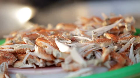 Crabs Ready for the Cooking Pot Stock Footage 35525424