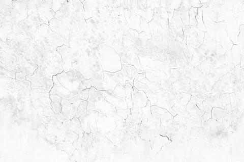 Crack and scratch surface of a white cement wall Stock Photos