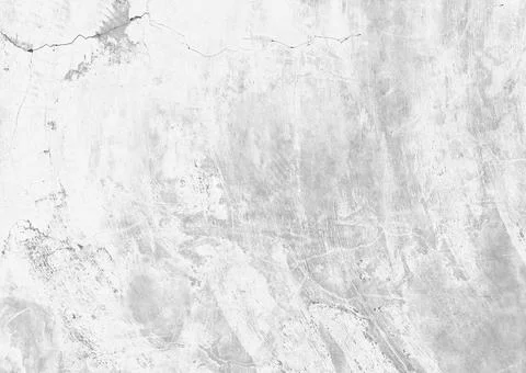 Crack and scratch surface of a white cement wall Stock Photos