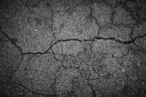 Crack asphalt background Stock Photos