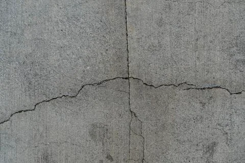 Crack asphalt Foto stock