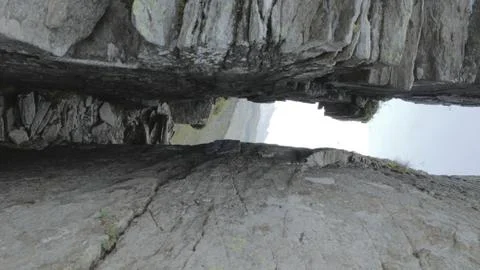 Crack between rocks Stock Photos