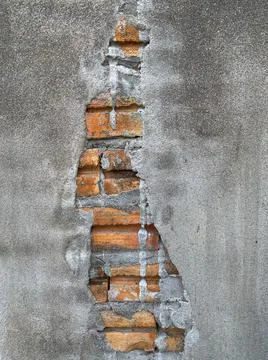 Crack brick wall texture Stock Photos