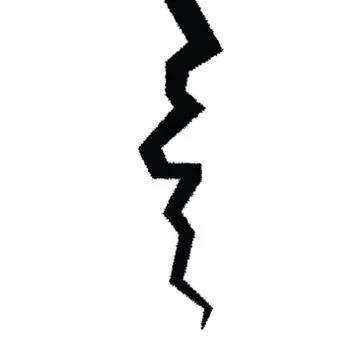 Crack on a cement wall. Stock-Illustration