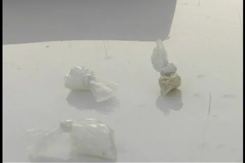 CRACK COCAINE>> METH IN PACKAGES 스톡 동영상 84718