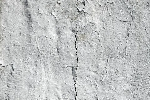 Crack in the concrete wall Stock Photos