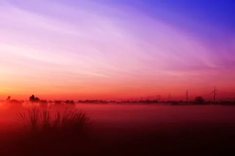Crack of dawn Foto stock