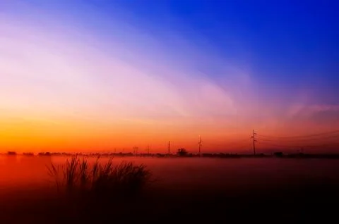 Crack of dawn Stock Photos