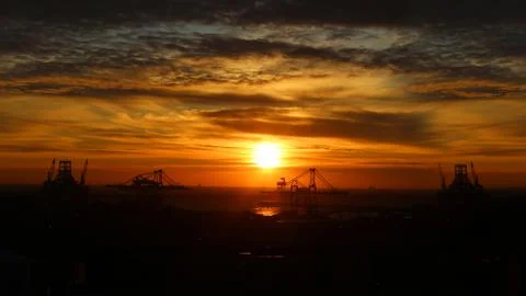 Crack of dawn Stock Photos