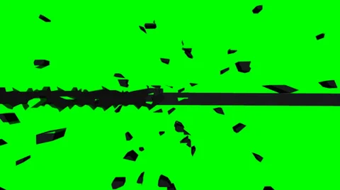 Crack effect - green screen Stock Footage 33732044