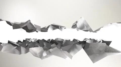 Crack is expanded and opens white background Stock Footage 49734052