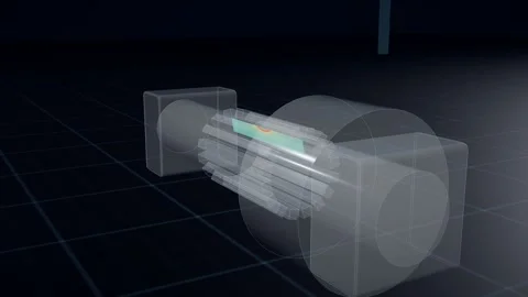 Crack front spreading from a spline root inside a transparent drive shaft Vidéo 344646739