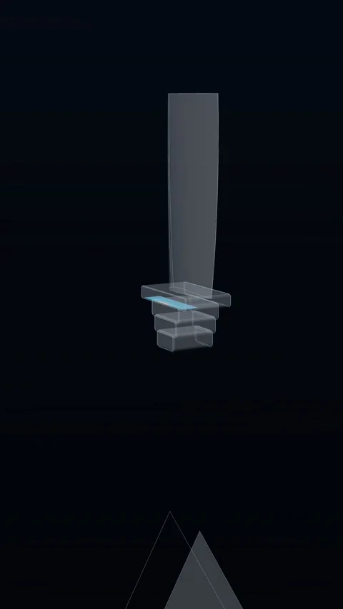 A Crack Front Works Through The Root Of A Transparent Turbine Blade 스톡 동영상 344373657