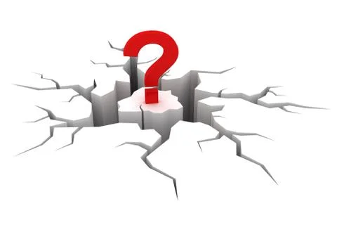 Crack on the ground. Stock Illustration