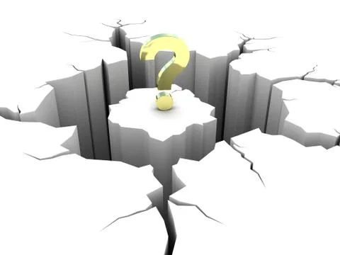 Crack on the ground. Stock Illustration