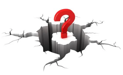 Crack on the ground. Stock Illustration