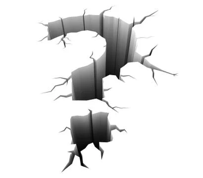 Crack on the ground. Stock Illustration