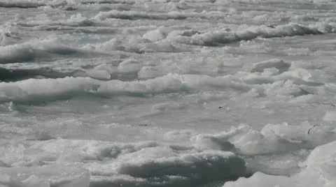 Crack in the ice Stock Footage 10731847
