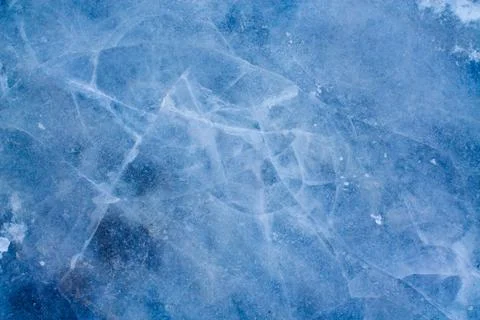 Crack on the ice texture Stock Photos