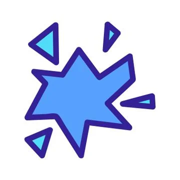 Crack icon vector. Isolated contour symbol illustration Illustrazione stock