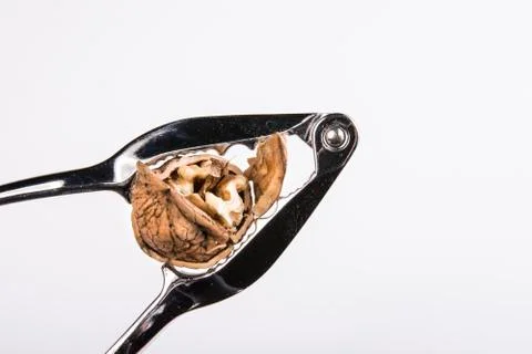 Crack the nut Stock Photos