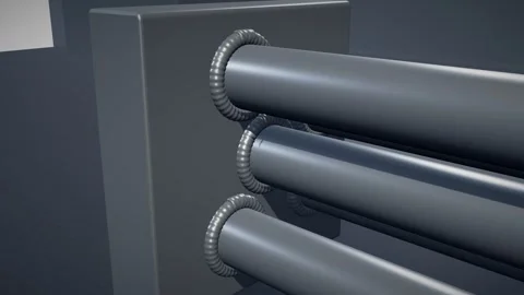 Crack opening at the seal weld where a heat exchanger tube enters the tubesh Vídeos de archivo 344645771