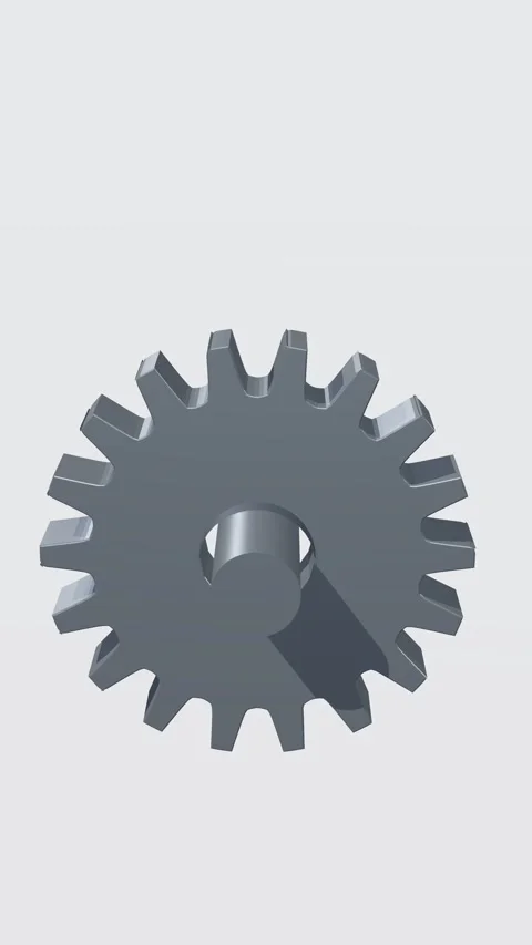 A Crack Opens In The Root Fillet Of A Gear Tooth Every Time It Takes Load Stock Footage 344373700