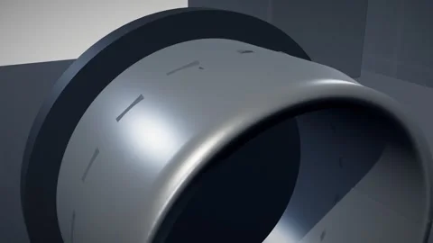 Crack running out of a T bolt hole in the steel root ring of a wind turbine Stock Footage 344646753