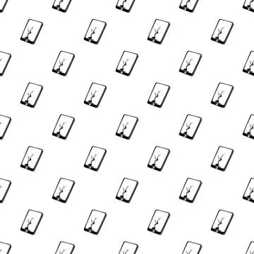 Crack screen smartphone pattern vector seamless Stock Illustration