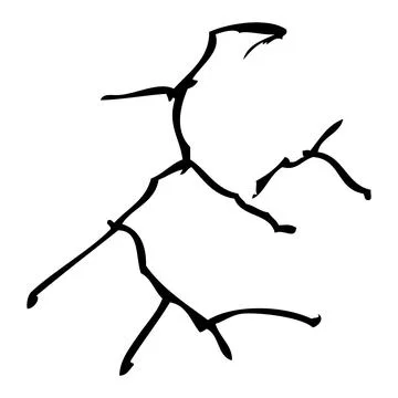 Crack, simple vector hand draw sketch doodle, isolated on white Stock Illustration