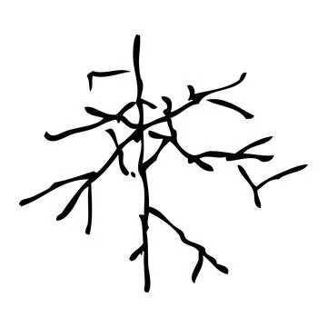 Crack, simple vector hand draw sketch doodle, isolated on white Stock Illustration