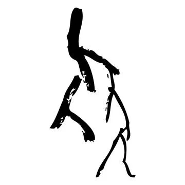 Crack, simple vector hand draw sketch doodle, isolated on white Stock Illustration