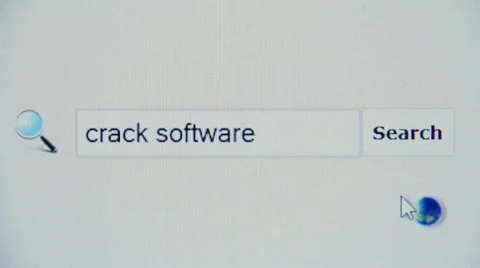 Crack software - browser search query, Internet web page Video stock 35331331