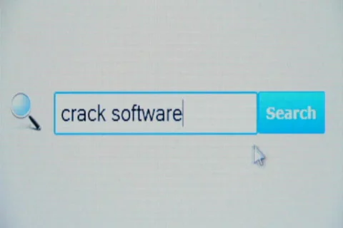 Crack software - browser search query, Internet web page Video stock 35341288