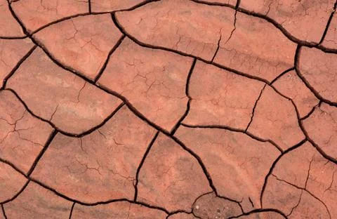 Crack in the soil Stock Photos