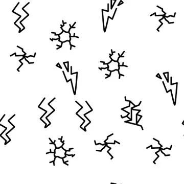 Crack Things Vector Seamless Pattern Stock Illustration