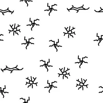 Crack Things Vector Seamless Pattern Stock Illustration