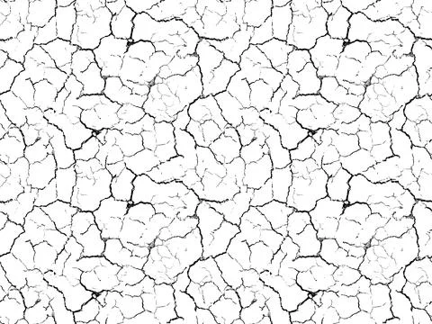 Crack vector seamless pattern. Grunge urban graphic repeatable backdrop. Ov.. Stock Illustration