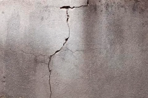 Crack in the wall of a building, drought  Stock Photos