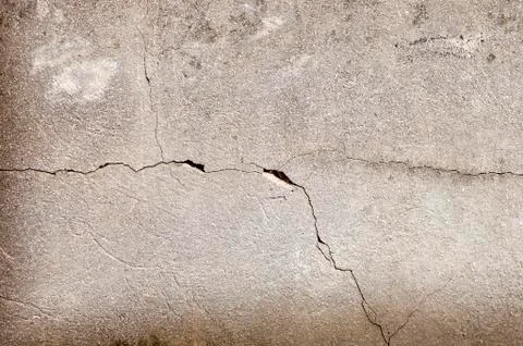Crack in the wall of a building, drought  Stock Photos
