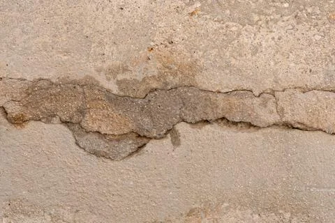 Crack in the wall, drought Stock Photos