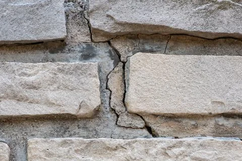 Crack in the wall, drought, Foto stock